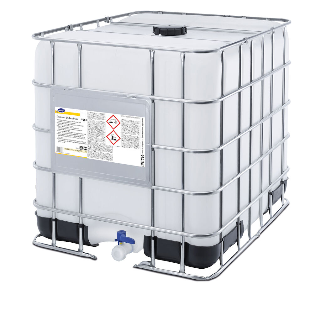 Divosan EnduroPlus VS63 950L - Détergent Désinfectant alcalin modéré très chloré, à forte adhérence